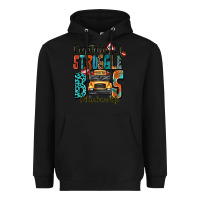 Black captain of struggle bus busdriver life Heavyweight Hoodie - texasbilliewilder