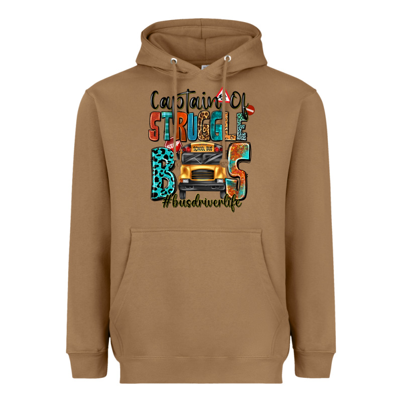 Captain Of Struggle Bus Busdriver Life Heavyweight Hoodie by texasbilliewilder | Teevron