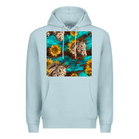Blue Mist appaloosa horses and sunflowers seamless pattern Premium Hoodie - BundleAndBundleShop
