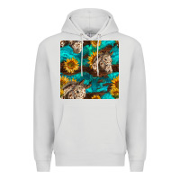 Dove Grey appaloosa horses and sunflowers seamless pattern Premium Hoodie - BundleAndBundleShop