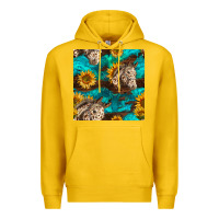 Lemon appaloosa horses and sunflowers seamless pattern Premium Hoodie - BundleAndBundleShop