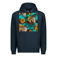 Appaloosa Horses And Sunflowers Seamless Pattern Premium Hoodie | Teevron