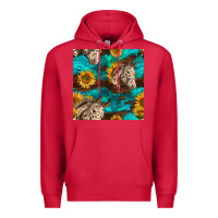 Cardinal appaloosa horses and sunflowers seamless pattern Premium Hoodie - BundleAndBundleShop