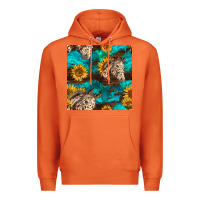Carrot appaloosa horses and sunflowers seamless pattern Premium Hoodie - BundleAndBundleShop