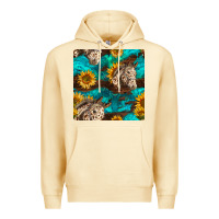 Pina Colada appaloosa horses and sunflowers seamless pattern Premium Hoodie - BundleAndBundleShop