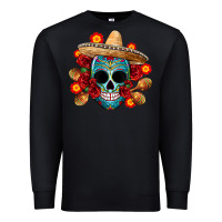 Black mexico skull Premium Sweatshirt - CTS Tumbler Store