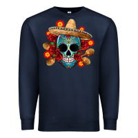 Navy mexico skull Premium Sweatshirt - CTS Tumbler Store