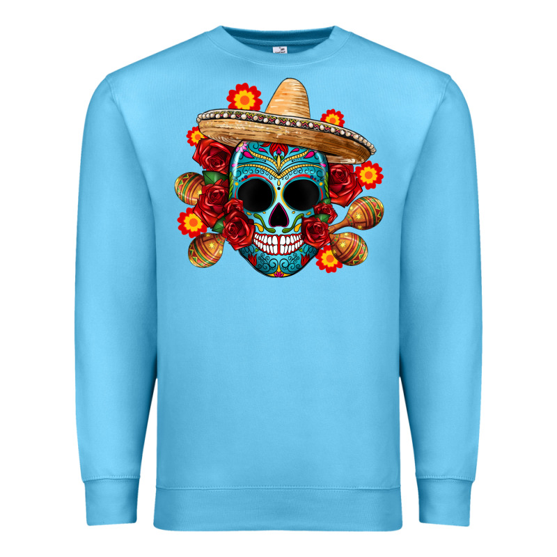 Mexico Skull Premium Sweatshirt by CTS Tumbler Store | Teevron