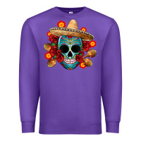 Purple mexico skull Premium Sweatshirt - CTS Tumbler Store