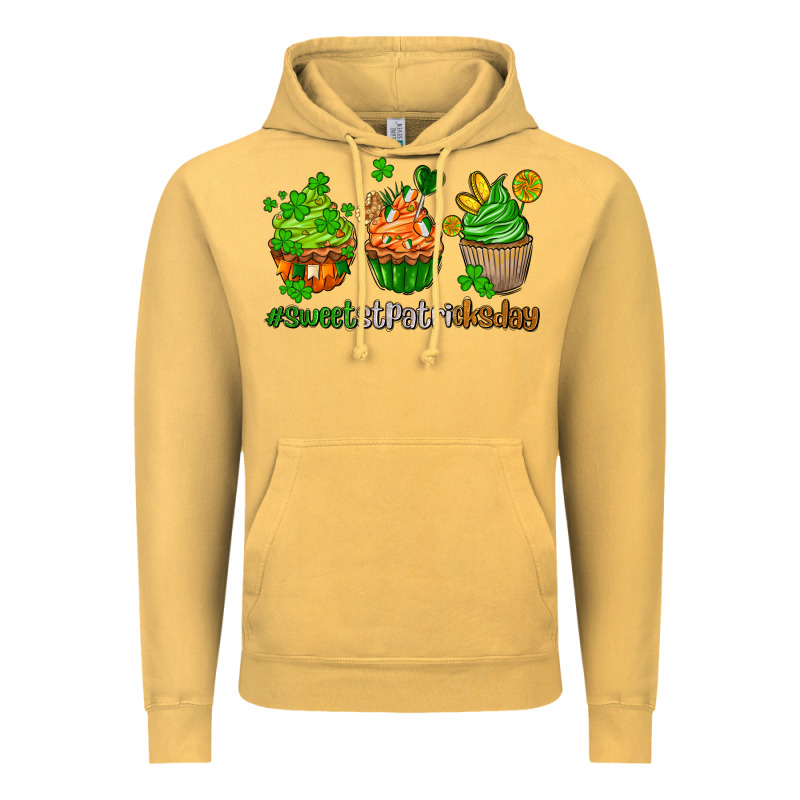 Sweet St Patricks Day Cupcake Vintage Hoodie by AdoDesignShop | Teevron