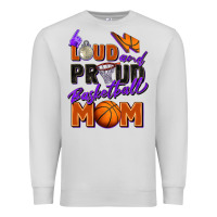 Dove Grey loud and proud basketball mom Premium Sweatshirt - Zillion Design Studio