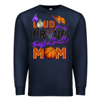 Navy loud and proud basketball mom Premium Sweatshirt - Zillion Design Studio