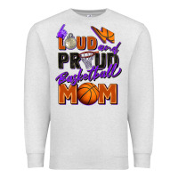 Oatmeal Heather loud and proud basketball mom Premium Sweatshirt - Zillion Design Studio