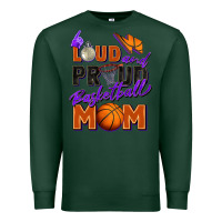 Sports Green loud and proud basketball mom Premium Sweatshirt - Zillion Design Studio