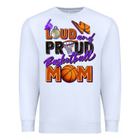 White loud and proud basketball mom Premium Sweatshirt - Zillion Design Studio