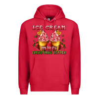 Cardinal ice cream makes everything better Premium Hoodie - AdoDesignShop