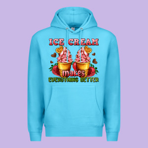 Ice Cream Makes Everything Better Premium Hoodie Designed By Adodesignshop
