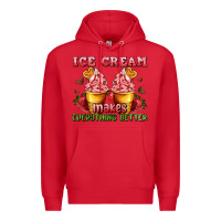 Red ice cream makes everything better Premium Hoodie - AdoDesignShop