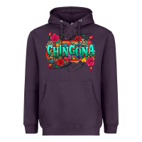 Plum chingona Heavyweight Hoodie - texasbilliewilder