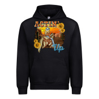 Black actinup with cowgirl Urban Hoodie - NancyCooperArtShop