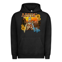 Pigment Black actinup with cowgirl Urban Hoodie - NancyCooperArtShop