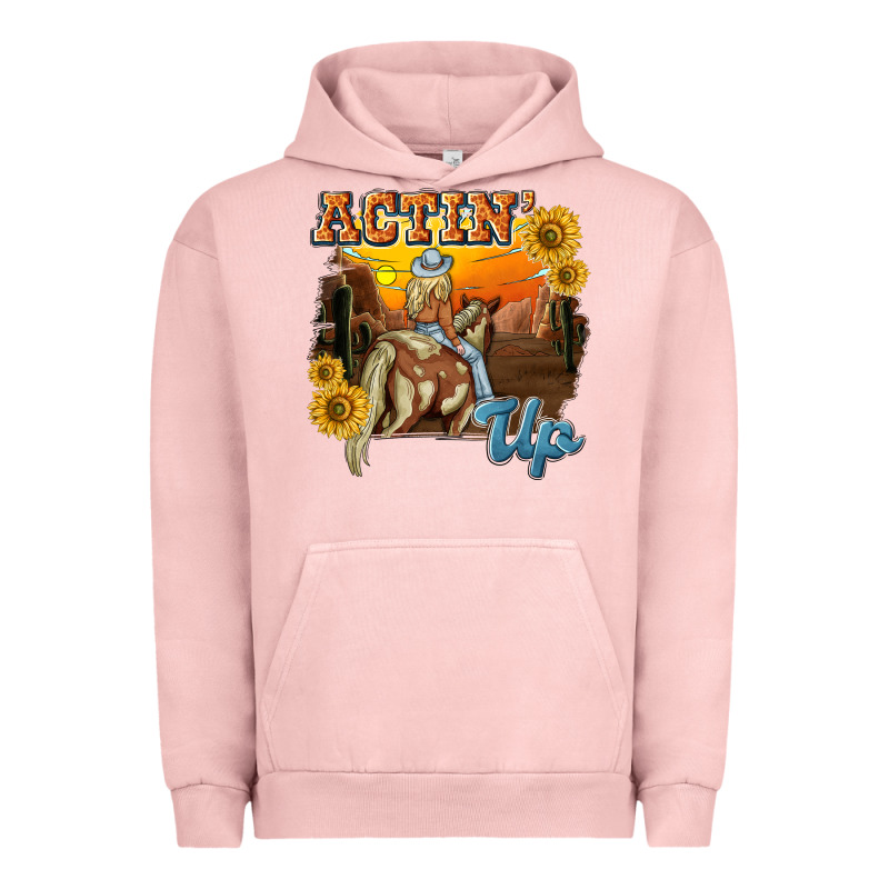 Actinup With Cowgirl Urban Hoodie by NancyCooperArtShop | Teevron