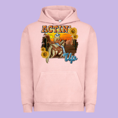 Actinup With Cowgirl Urban Hoodie Designed By Nancycooperartshop