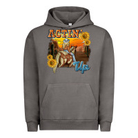 Pigment Tornado actinup with cowgirl Urban Hoodie - NancyCooperArtShop