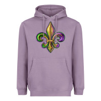 Lavender fleur de lis Heavyweight Hoodie - RanaPortraitStore