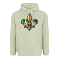 Matcha fleur de lis Heavyweight Hoodie - RanaPortraitStore