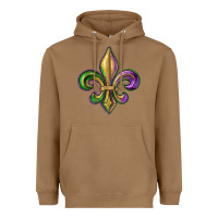 Toasted Coconut fleur de lis Heavyweight Hoodie - RanaPortraitStore