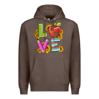Coffee love with pen and  serape leopard Premium Hoodie - Artiststas
