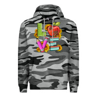 Slate Camo love with pen and  serape leopard Premium Hoodie - Artiststas