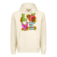 Tofu love with pen and  serape leopard Premium Hoodie - Artiststas
