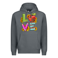 Rock love with pen and  serape leopard Premium Hoodie - Artiststas