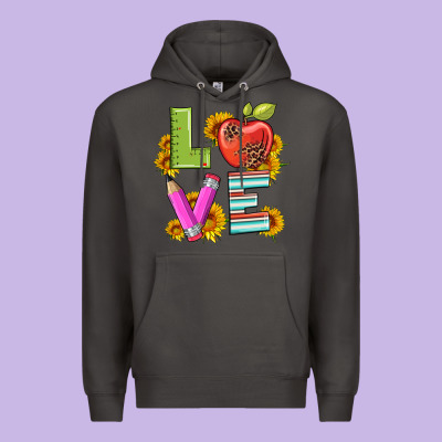 Love With Pen And  Serape Leopard Premium Hoodie Designed By Artiststas