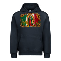 Navy our lady of Guadalupe Mexican flag background Urban Hoodie - Jasminsmagicworld