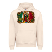 Sandshell our lady of Guadalupe Mexican flag background Urban Hoodie - Jasminsmagicworld