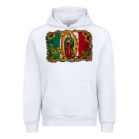 White our lady of Guadalupe Mexican flag background Urban Hoodie - Jasminsmagicworld