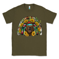 Army Green bear rainbow Classic Tee - BarkalooDesign