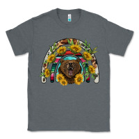 Charcoal Heather bear rainbow Classic Tee - BarkalooDesign