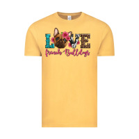 Vintage Mustard love french bulldogs Vintage Tee - Artiststas