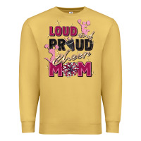 Antique Gold loud and proud cheer mom Premium Sweatshirt - Zillion Design Studio