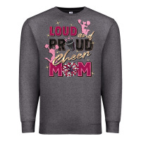 Charcoal Heather loud and proud cheer mom Premium Sweatshirt - Zillion Design Studio