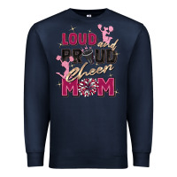 Navy loud and proud cheer mom Premium Sweatshirt - Zillion Design Studio