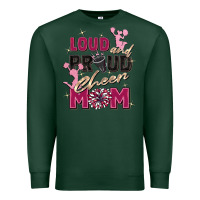 Sports Green loud and proud cheer mom Premium Sweatshirt - Zillion Design Studio