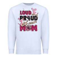 White loud and proud cheer mom Premium Sweatshirt - Zillion Design Studio