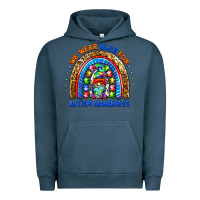Pigment Midnight Navy autism awareness gnomes Urban Hoodie - BarkalooDesign