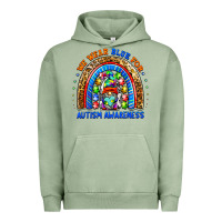 Pigment Oil Green autism awareness gnomes Urban Hoodie - BarkalooDesign