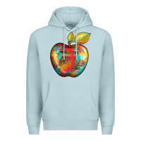 Blue Mist leopard turquoise glitter serape Premium Hoodie - Artiststas